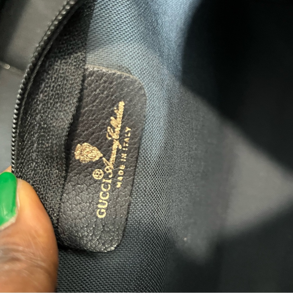 Gucci Black/Gray Monogram Toiletry Pouch - Picture 8 of 9